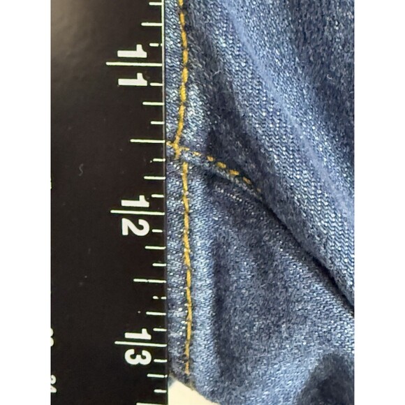 Cabi Patch Pocket Wide Leg Denim Jeans Womens Size 12 70's Retro #4151R Flare - Picture 12 of 14